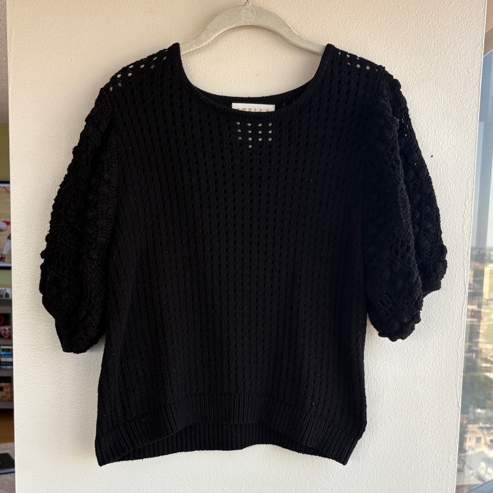 Stella Pardo knit Sweater with Puff Sleeves